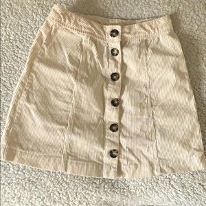 Corduroy mini skirt